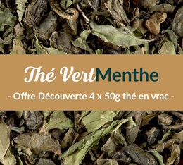Pack découverte Thé vert Menthe (4 x 50 g) - Exclusif MaxiCoffee