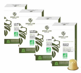 Pack Bio - 40 capsules compatibles Nespresso® - GREEN LION COFFEE
