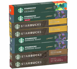 Pack découverte 80 capsules café compatibles Nespresso® Starbucks