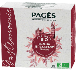 Thé noir English Breakfast Bio 50 sachets - PAGÈS