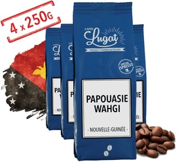 Café en grains : Papouasie Nouvelle-Guinée - Papouasie Wahgi - 1kg - Cafés Lugat