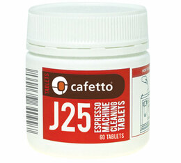 Pastilles nettoyantes CAFETTO J25 pour machine espresso x60