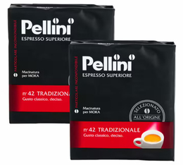 Pellini Ground Coffee Espresso Supérieur N°42 Traditionale - 4x250g
