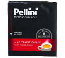 2 x 250 g café moulu Espresso Supérieur N°42 Traditionnel - PELLINI