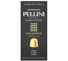 10 capsules compatibles Nespresso® Magnifico  - PELLINI