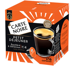 16 Capsules compatibles Nescafe® Dolce Gusto® Petit Déjeuner- CARTE NOIRE
