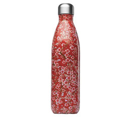 Bouteille isotherme Rouge 75 cl - Collection Flowers - QWETCH