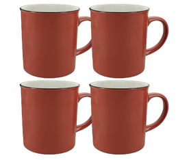 Mug AOC - retro rouge - 4x 250 ml