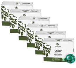 300 dosettes compatibles Nespresso® pro Le Mélange Savanah - GREEN LION COFFEE Office Pads