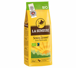 250g café en grain bio 100% Arabica Soleil Levant - La Semeuse