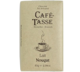 Tablette chocolat au lait et nougat 85g - Café Tasse