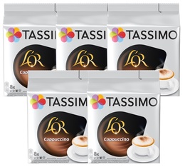 Pack Dosette TASSIMO L'OR Cappuccino - 5 x 8+8 T-Discs
