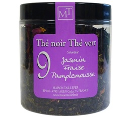 Jasmine, Strawberry, Grapefruit black and green tea - 70g loose leaf tea - Maison Taillefer