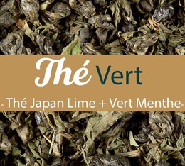 Thé vert en vrac Japan Lime et Thé à la Menthe Bio 2x100g - Comptoir Français du Thé