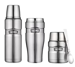 Pack isotherme (Bouteille - Mug - Lunch Box) Inox Thermos King 47 cl - THERMOS