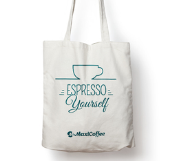 Tote bag Coton Classique Ecru 'Espresso Yourself' - MAXICOFFEE