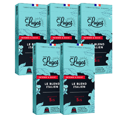 50 capsules compatibles Nespresso® Le Blend Italien - CAFÉS LUGAT