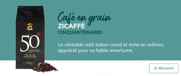 Café en grains Cinquantenario Zicaffè 1kg