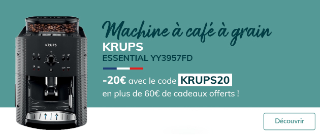 Machine à café à grains Krups - Krups Essential YY3957FD