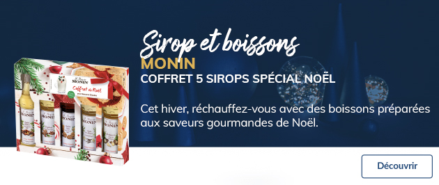 Coffret noël MONIN - 5 sirops aux saveurs gourmandes
