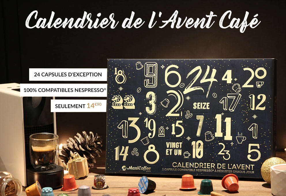 UN CALENDRIER 2018 CAFÉ UNIQUE SPÉCIAL CAPSULES 