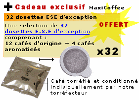 Cadeaux dosettes expresso E.S.E