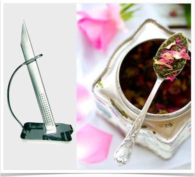 Infuseur &agrave; th&eacute; Tube - Avec Support