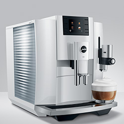 Boissons machines à café grains Jura E8 Pianowhite