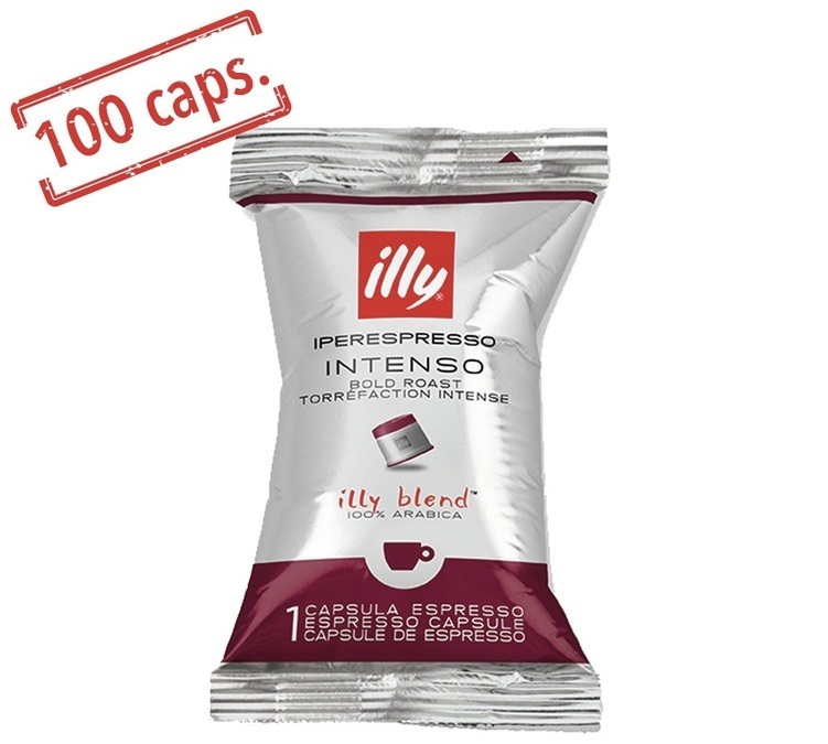 100 x Illy Iperespresso Intenso coffee capsules