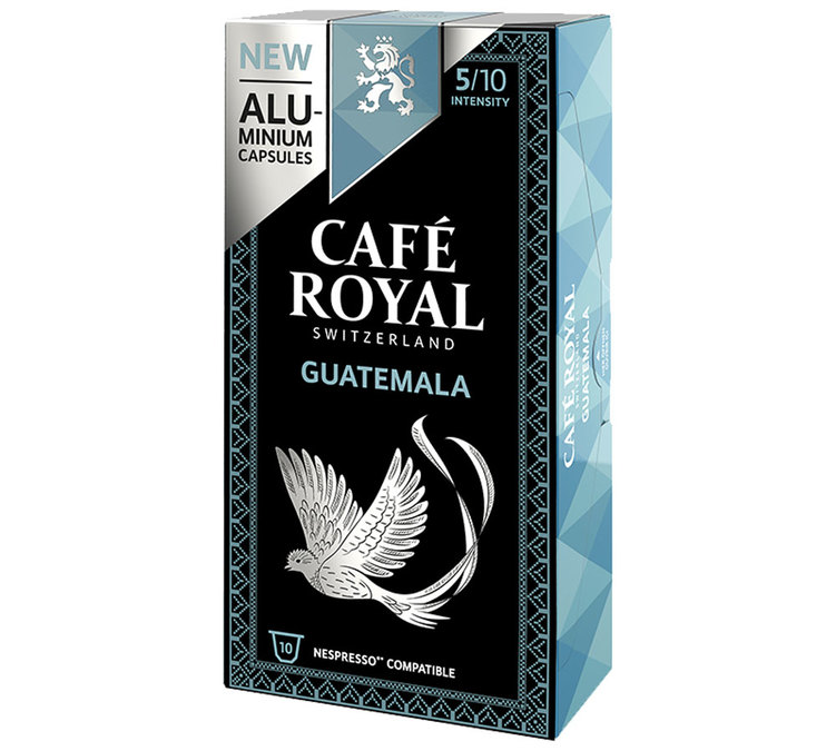10 capsules So Guatemala en aluminium pour Nespresso Café Royal