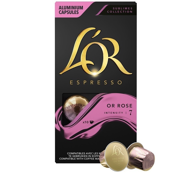 L'Or Espresso Capsules Or Rose Nespresso Compatible x 10 coffee pods