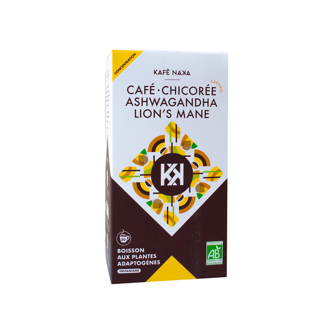 Café Chicorée Soluble BIO Ashwagandha Lion's Mane 85g Kafe Naka