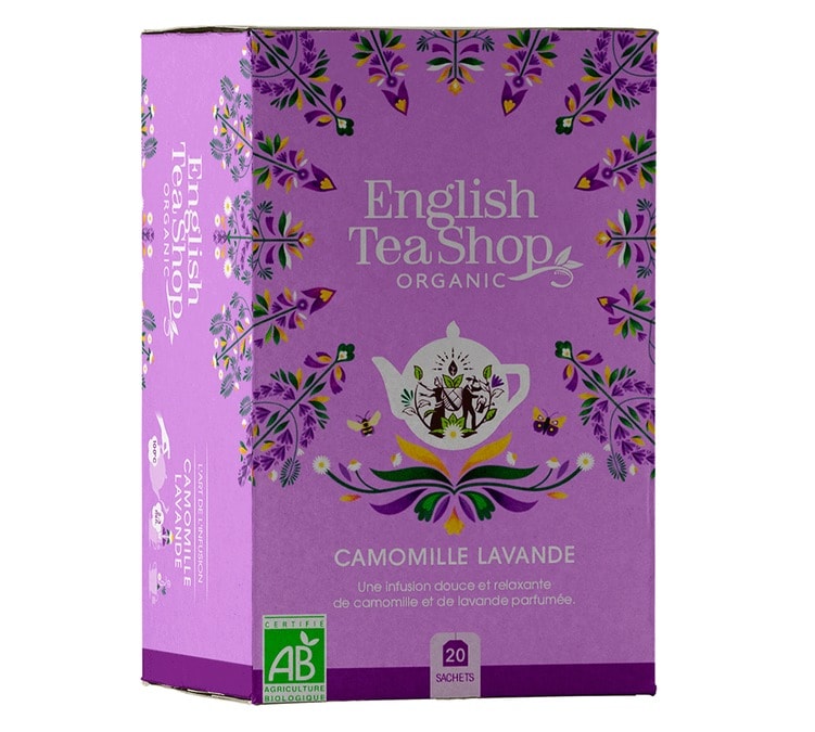 Tisane Camomille et Lavande Bio - 20 sachets - English Tea Shop