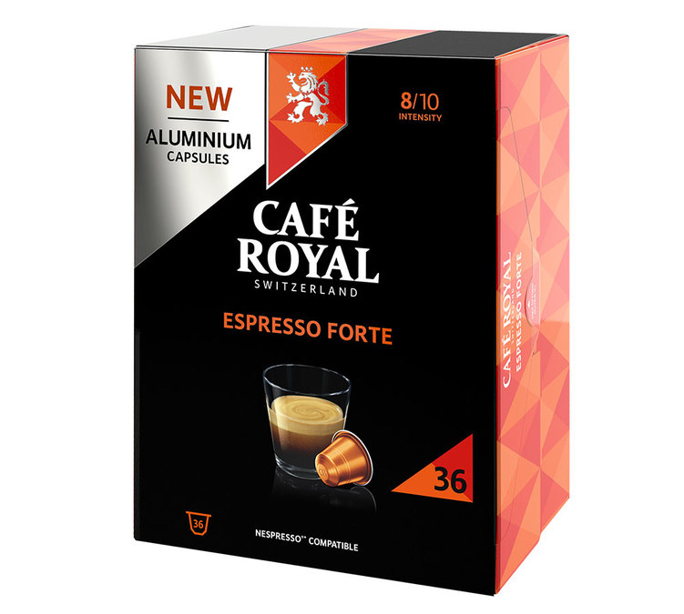 Café Royal 'Espresso Forte' aluminium capsules for