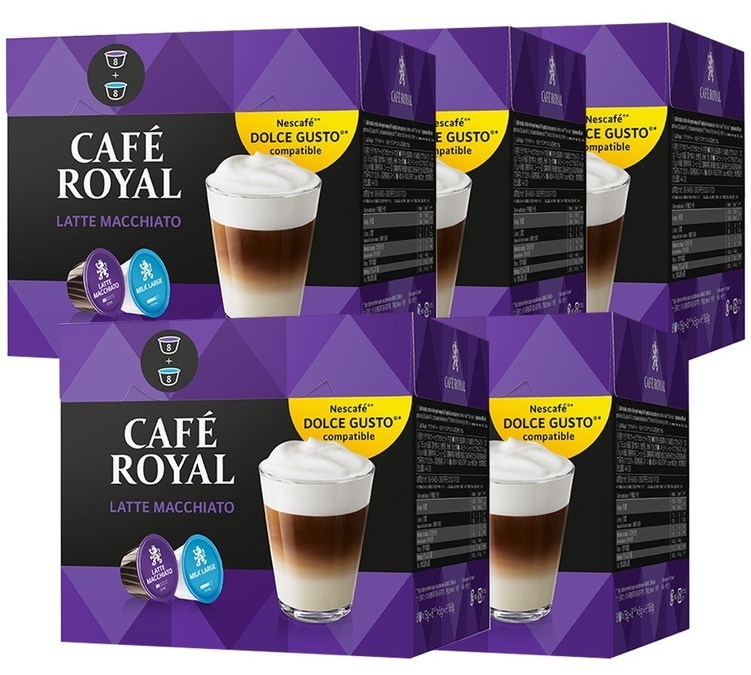Café Royal Latte Macchiato capsules for Dolce Gusto (Pack