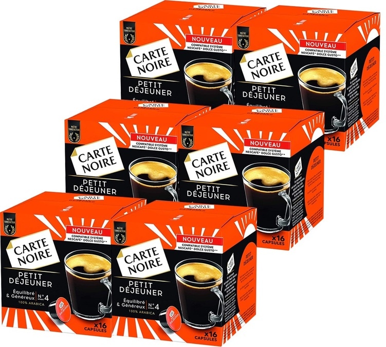 Carte Noire Petit Déjeuner N°4 pour Dolce Gusto - 16 capsules