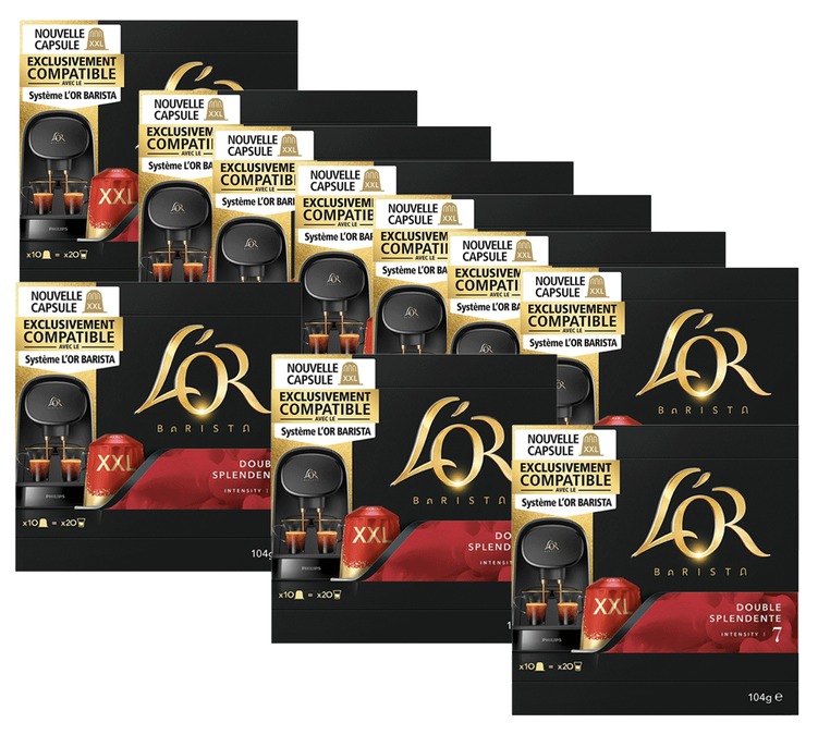 100 capsules XXL Double Splendente - L'Or pour L'Or Barista