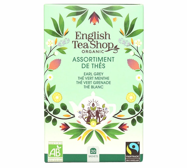 Assortiment de thés Bio 20 sachets - English Tea Shop