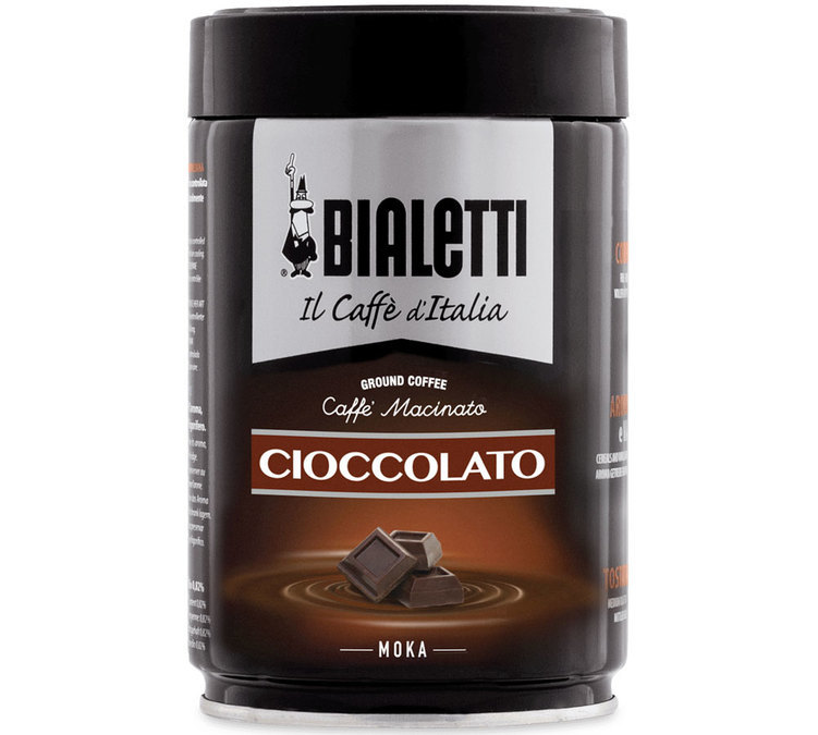 Bialetti 'Cioccolato' chocolateflavoured ground coffee for Moka Pot 250g