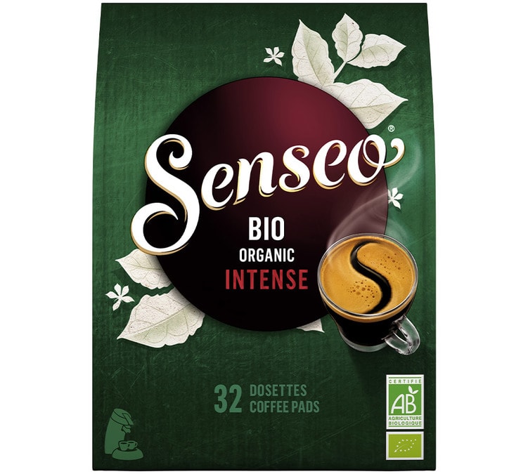 Dosettes souples Senseo Bio Organic Intense x 32