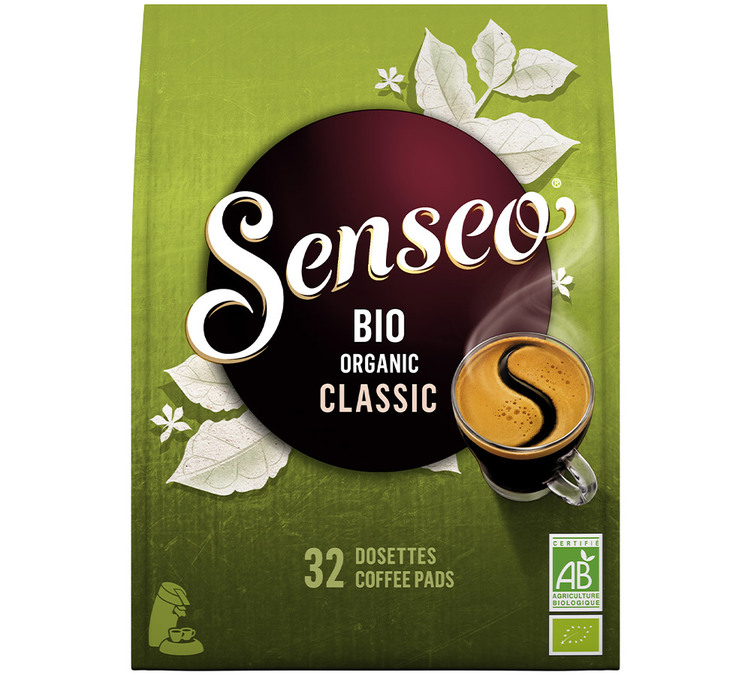 Senseo Organic Coffee Pods Classic Latin America 32 soft pods