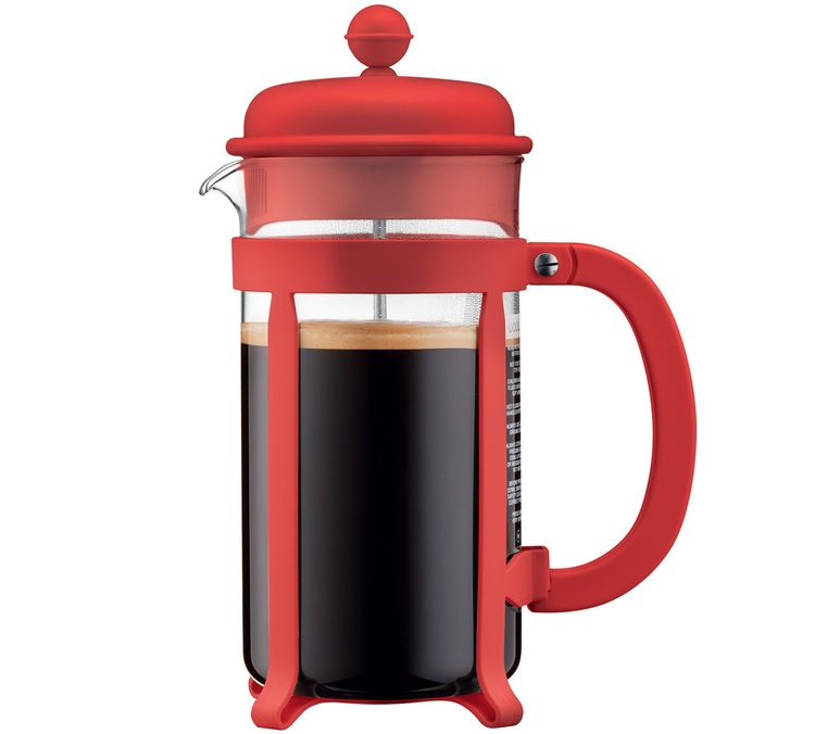 Cafetière à piston Bodum Java Rouge 1L 8 tasses