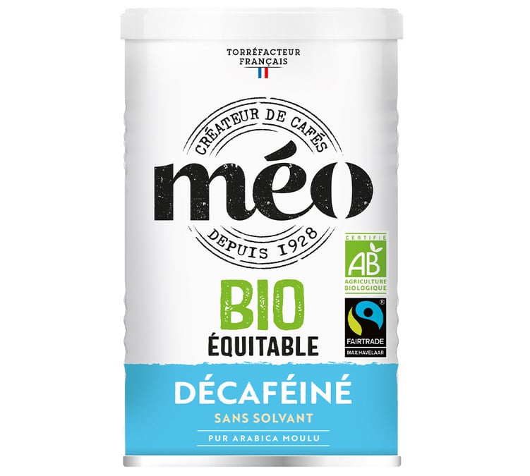 Café moulu Bio Méo Décaféiné 250g