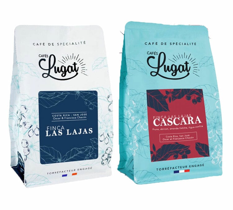 Café en grain Cafés Lugat Finca Las Lajas & Cascara - 300g