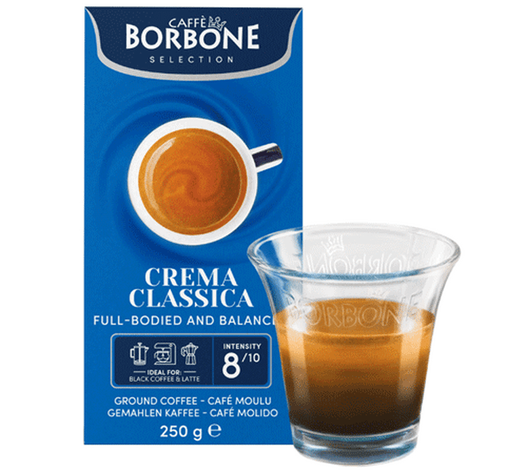 Café moulu Caffe Borbone nobile blend intense aromatique 250g
