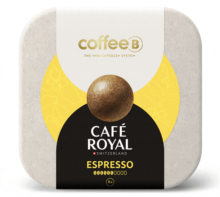 Boules de café Espresso Coffee B Café Royal - Boîte de 9 sur