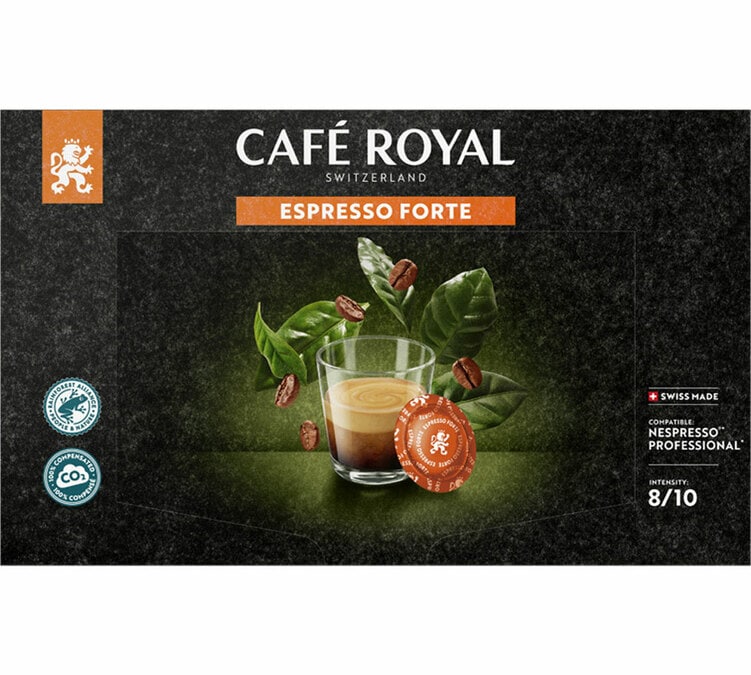 Café Royal Décaféiné Espresso - 50 Capsules pour Nespresso Pro à 16,99 €