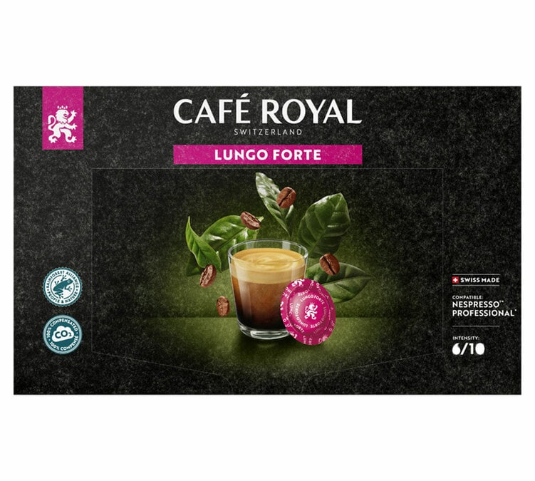 Capsule café Cafe Royal pro - 150 capsules compatibles nespresso pro® -  lungo forte - 3 boites de 50 capsules compatibles nespresso pro®