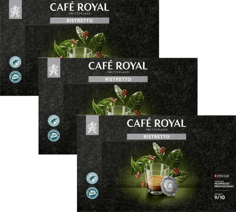 Café en Dosettes - Café Royal Pro, 6 x 50 - Compatibles avec les Machines  à café Nespresso®* Professional - Saveur Ristretto