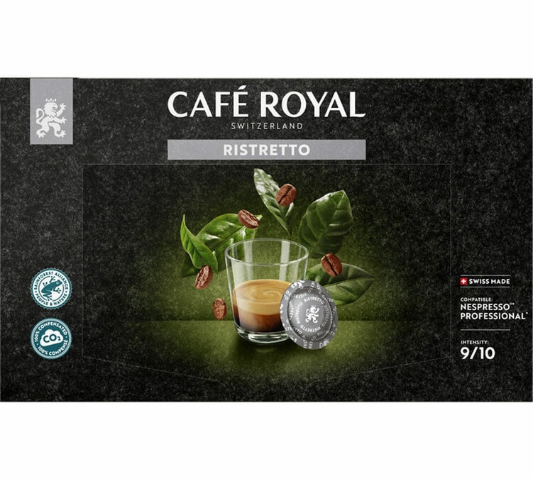 CAPSULES RISTRETTO CAFE ROYAL PRO BOITE DE 48